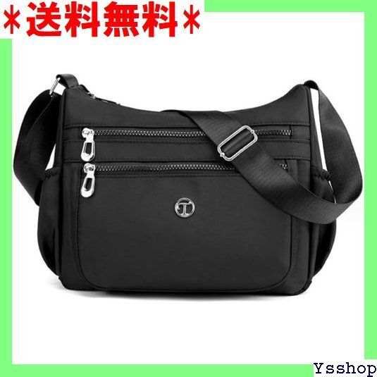 ☆人気商品 YFFSFDC ショルダーバッグ レディース ナイロン 容量 多機 斜めがけ 肩掛け マザーズバッグ ブラック 108