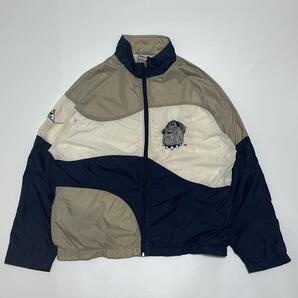 90's APEX ONE エイペックスワン ナイロンジャケット L相当 紺 ネイビー カレッジ刺繍 90年代ヴィンテージ HTK5297