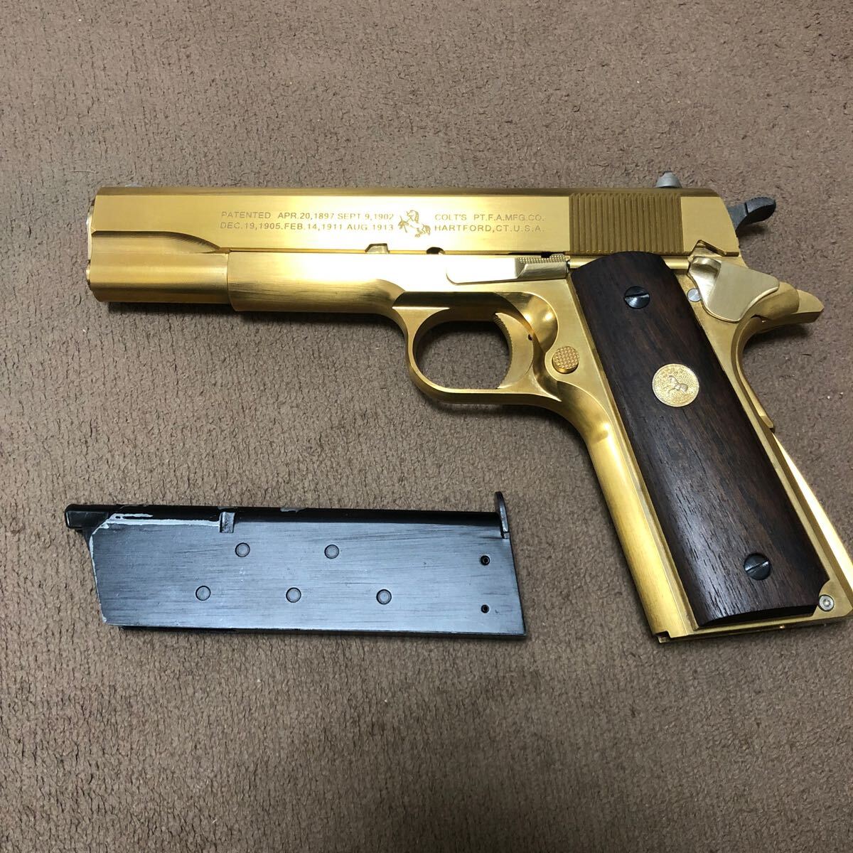 PRIME プライム WA M1911A1 ガバメント 真鍮 アルミ 削り出し PRIME プライム WA M1911A1 ガバメント 真鍮 アルミ 削り出し