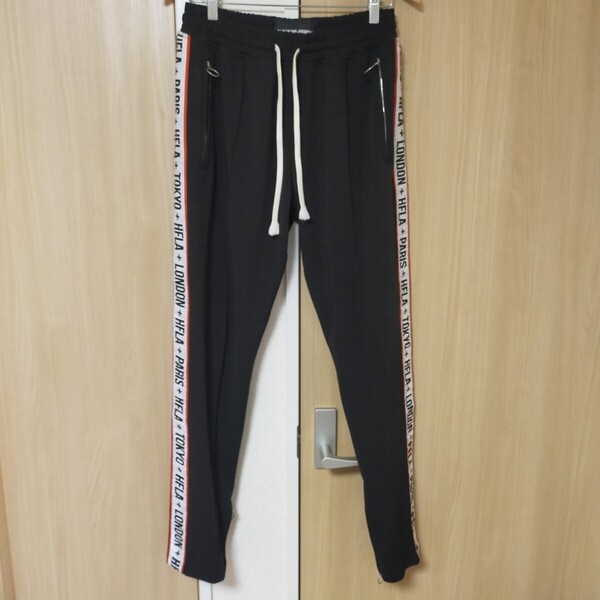HOMME FEMME LA オムファムエルエー LOGO TRACK PANTS ロゴ トラックパンツ ジャージ M ブラック(黒)