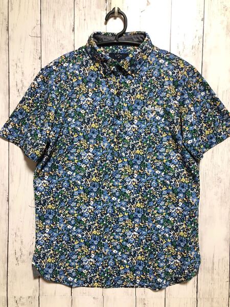 Calkaway キャロウェイ 半袖 シャツ メンズ M 総柄 花柄