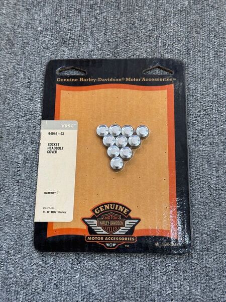 94046-03 ハーレー 純正 オプション Harley Davidson クローム ソケットヘッド ボルトカバー 02〜 VRSC V-ROD