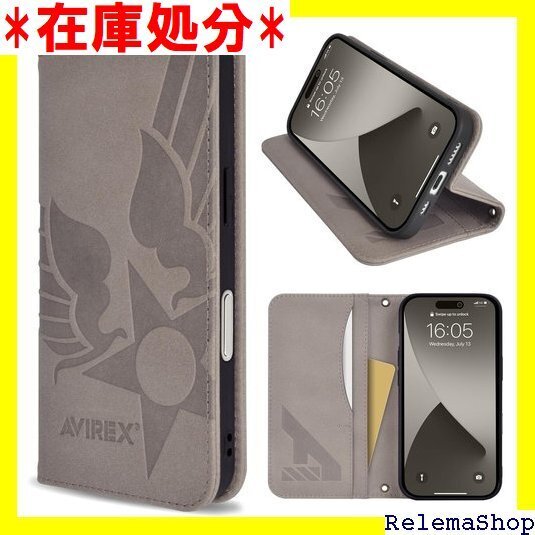 AVIREX iPhone 16 ケース 手帳型 6 6 iPhone16 用 ブランド スマホケース カーキ 2553