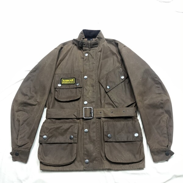 限定モデル Barbour international 34 Mint condition ダークブラウン バーク バブアー インターナショナル ヘビーウェイト