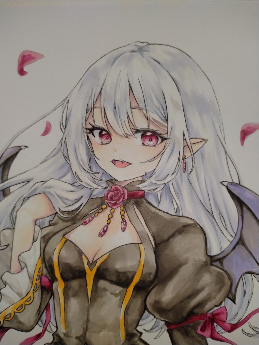 B5 オリジナル 手描きイラスト 原画 創作 ゴスロリ ツインテ B5 オリジナル 手描きイラスト 原画 創作 ゴスロリ ツインテ
