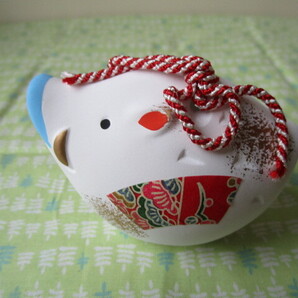 X 招福干支『亥歳(いのししどし)』置物 薬師窯 土鈴 招福 縁起物 陶器 オブジェ』~箱つき その8