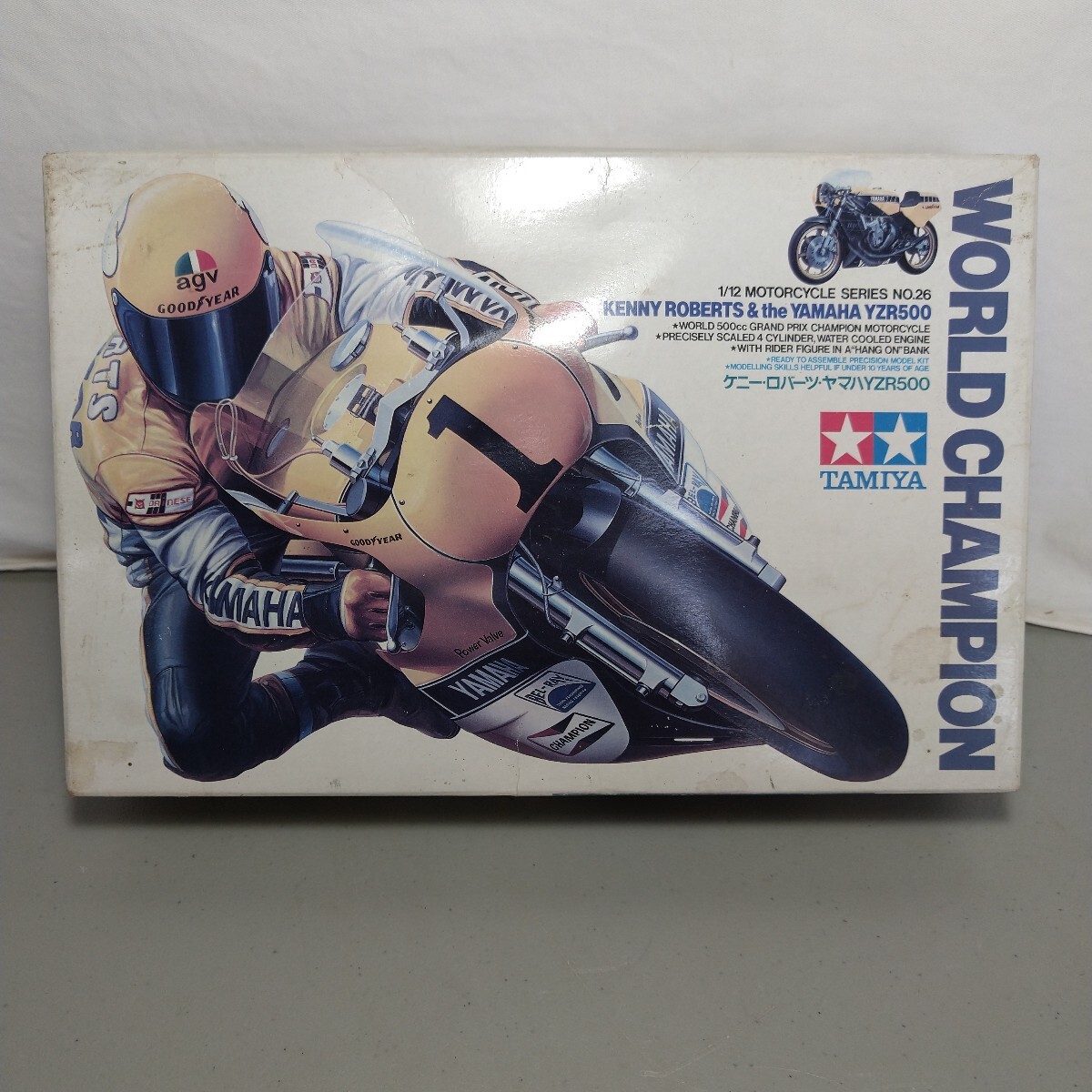 TAMIYA Kenny Roberts YAMAHA YZR500 Moto GP Scale Model タミヤ 1/12 バイク模型 プラモデル  ケニーロバーツ ヤマハ インターカラー