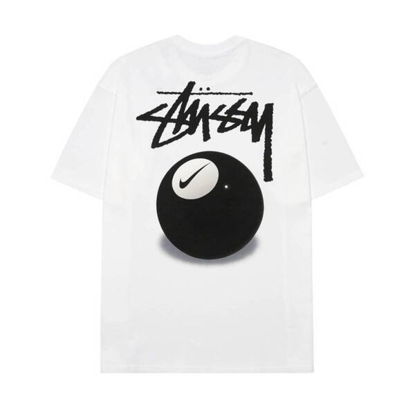 Lサイズ Stussy × Nike SS 8 Ball T-Shirt White 22SS DO9322-100 ステューシー ナイキ 8ボール Tシャツ ホワイト