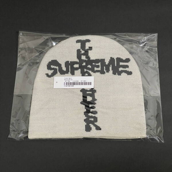 Supreme Thrasher Cross Cuffless Beanie Stone 24FW シュプリーム スラッシャー クロス カフレス ビーニー ストーン