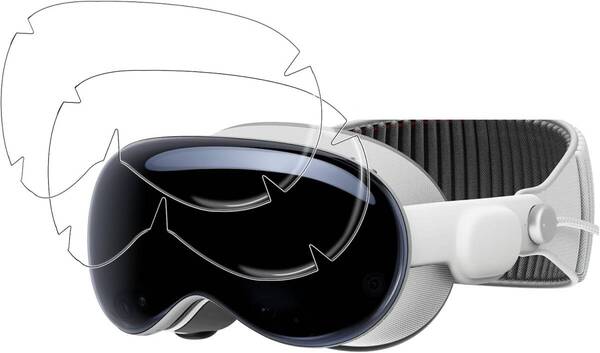 【2枚セット】 For Apple Vision Pro フィルム アップルビジョンプロ キズ修復機能 TPU素材 全面保護 気泡防止 3D保護 油防止 撥水撥油