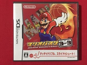 s〓 中古 NINTENDO DS マリオバスケ 3on3 任天堂 未検品 動作未確認 ソフト /E15