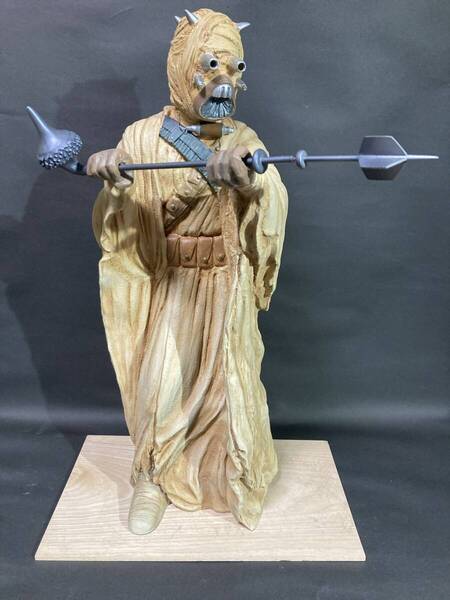 スクリーミン 1/4ソフビキット スターウォーズ タスケンレイダー TUSKEN RAIDER 塗装済み 完成品 検)海洋堂 ボークス バンダイ