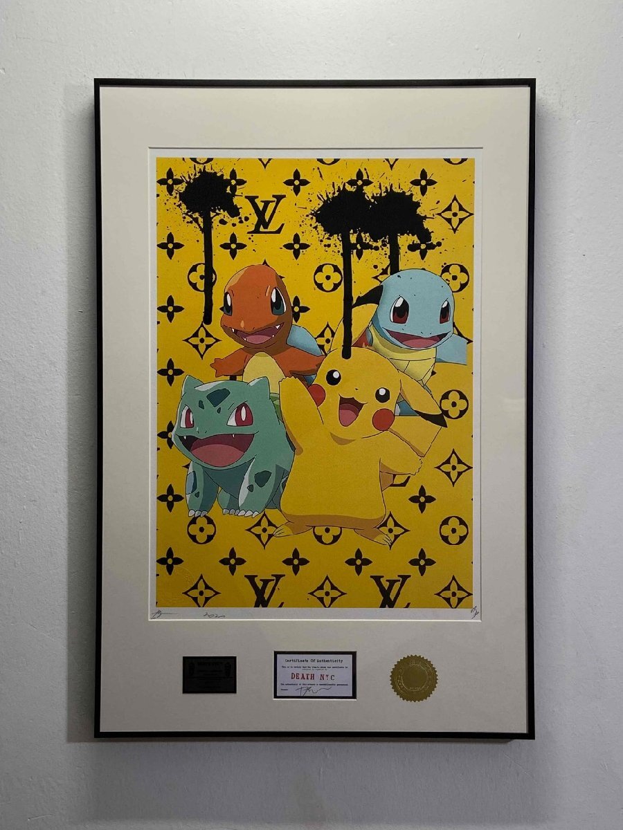 Yahoo!オークション -「ピカチュウ」(シルクスクリーン) (版画 Yahoo!オークション -「ピカチュウ」(シルクスクリーン) (版画