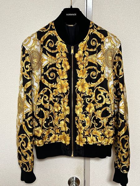 【俺の戦闘服!】ゴージャスVERSACE!バロック柄シルクジャケット
