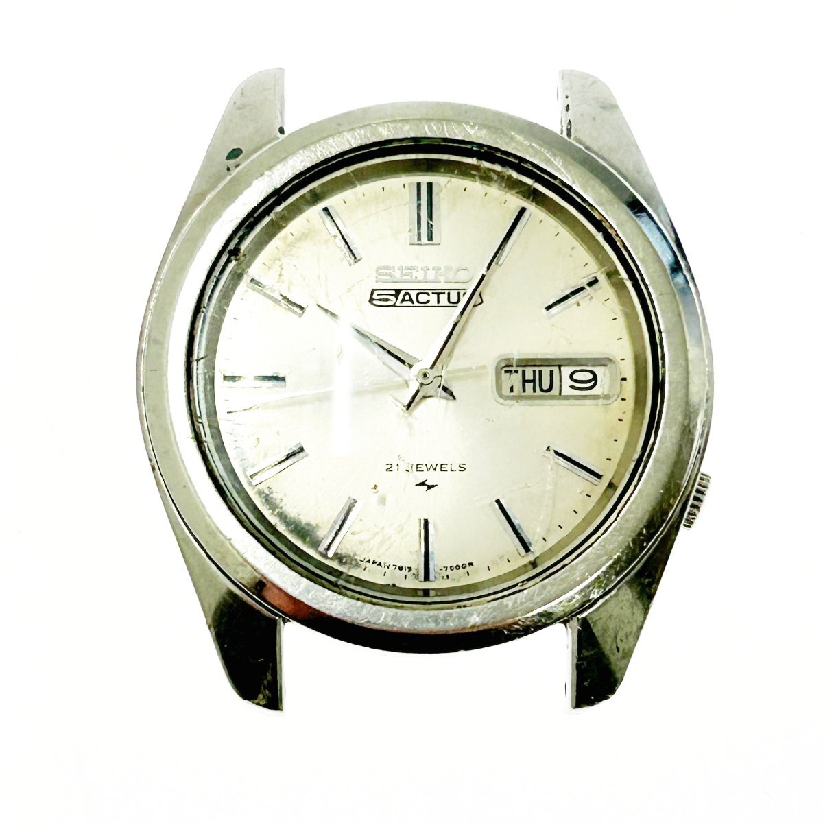 セイコー SEIKO ファイブアクタス シルバーダイヤル 7019-7040