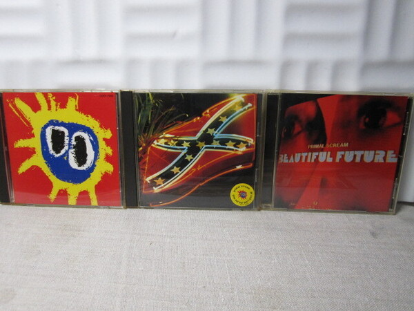 再生確認済み 送料込み PRIMAL SCREAM CD 3枚セット screamadelica /GIVE OUT BUT DON'T GIVE UP/BEAUTIFUL FUTURE プライマル・スクリーム