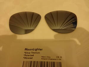 ★オークリー ムーンライター用 カスタム偏光レンズ silver Color Polarized 新品 MOONLIGHTER