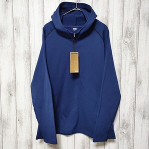 カインズ (3L) サラサーモ 蒸れにくいTシャツ フード付き 大きいサイズ ハーフジップ