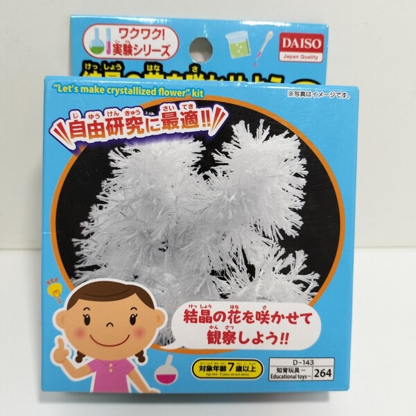 ダイソー ワクワク!実験シリーズ 結晶の花を咲かせようキット 未使用品 自由研究 知育玩具