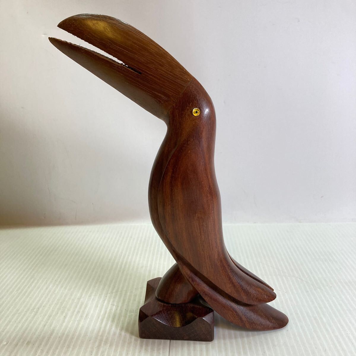 Yahoo!オークション -「木彫り 置物 鳥」(木工、竹工芸) (工芸品 Yahoo!オークション -「木彫り 置物 鳥」(木工、竹工芸) (工芸品