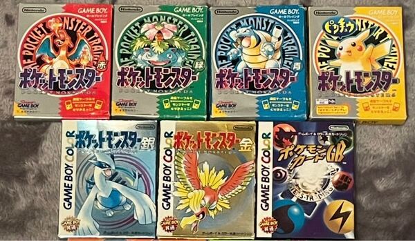 ポケットモンスター ゲームボーイ ポケモン 赤 緑 青 ピカチュウ 金 銀 カード