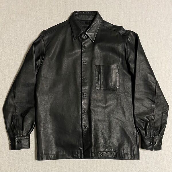 TETE HOMME テットオム ホースレザーシャツジャケット Mサイズ