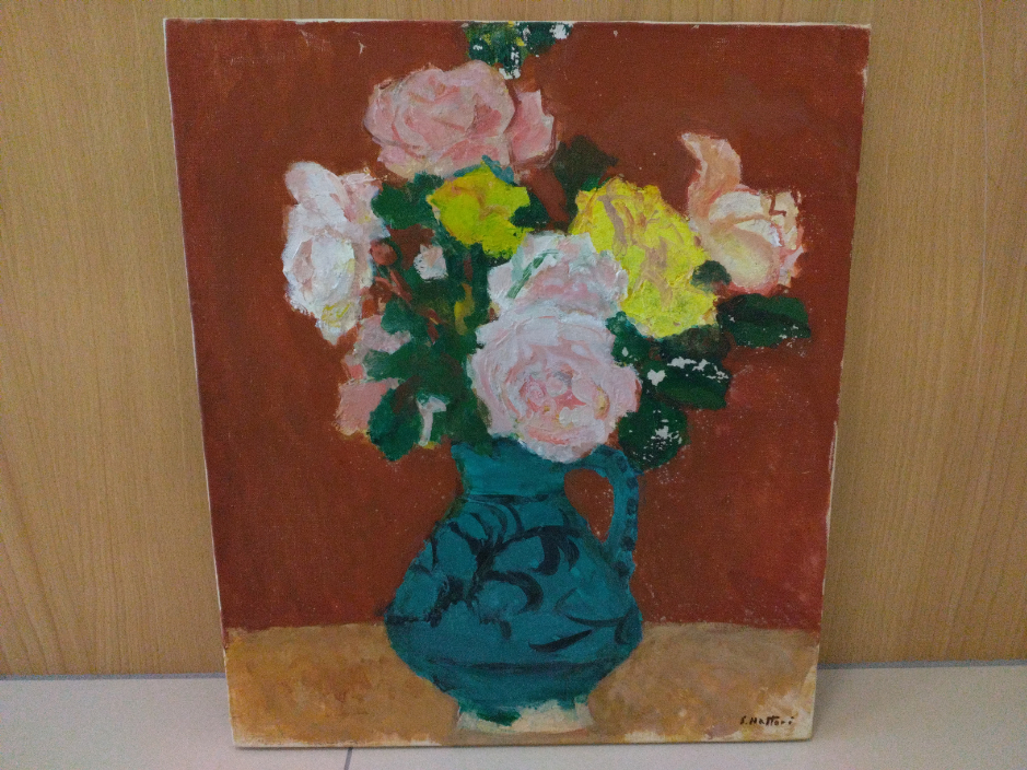 模写】作者不明 油絵 手描き《薔薇》表サイン 裏サイン 高岡徳太郎鑑定シール F6号 額装/検索ワード(野間仁根)b149(静物画)｜売買されたオークション情報、Yahoo!オークション(旧ヤフオク!)  の商品情報をアーカイブ公開 - オークファン（aucfan.com）