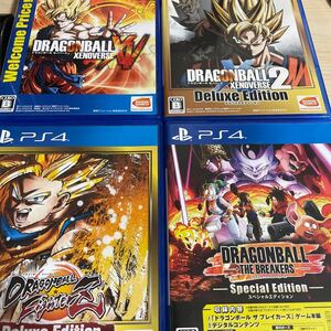 PS4 ドラゴンボール ゼノバース2 デラックスエディション ファイターズ 4本セット まとめ売り ブレイカーズ 中古