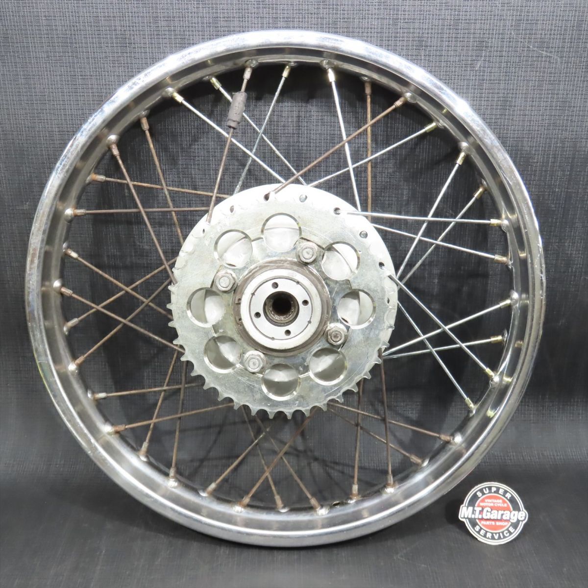旧CB400F 純正スポークホイール タイヤ付き前後セット