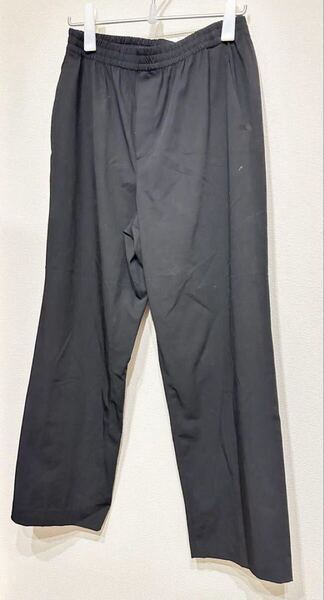 UNIQLO ユニクロ ワイドパンツ Lサイズ 黒 ゴムウエスト プチプラ