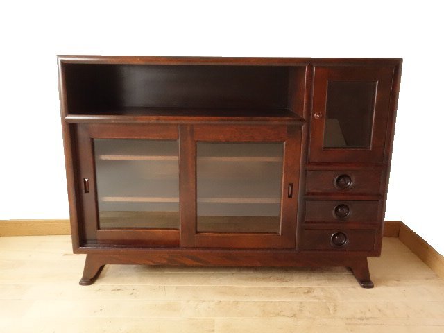 松本民芸家具 90型 茶タンス サイドボード 再塗装済 USED 松本民芸家具 90型 茶タンス サイドボード 再塗装済 USED