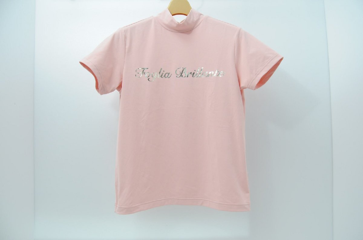 coco 中古 フォーリアブリランテ Foglia Brillante レディース 半袖シャツ 1(M) ピンク ハイネック ネコパケ発送可 67393