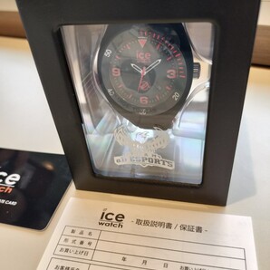 【未使用品】TEAM αD ESPORTS ICE Watch アナログ腕時計 コラボウォッチ 保証書 説明書 専用ケース