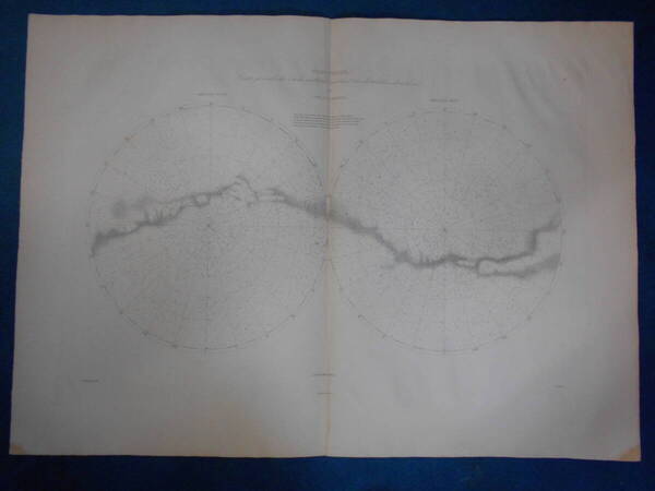 即決1913年『フラマリオン星図26』天球図、天文アンティーク 星図、フランス星座早見盤Astronomy, Star map, Planisphere, Celestial atlas