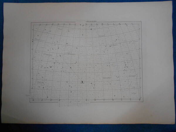 即決1913年『フラマリオン星図5』天球図、天文アンティーク 星図、フランス星座早見盤Astronomy, Star map, Planisphere, Celestial atlas
