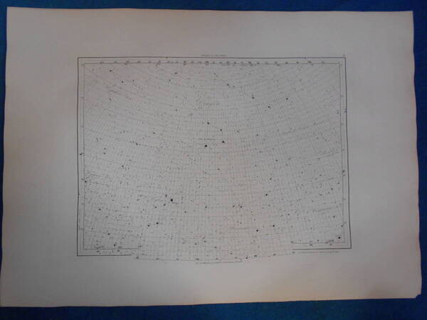 即決1913年『フラマリオン星図6』天球図、天文アンティーク 星図、フランス星座早見盤Astronomy, Star map, Planisphere, Celestial atlas
