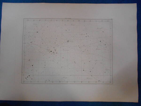 即決1913年『フラマリオン星図10』天球図、天文アンティーク 星図、フランス星座早見盤Astronomy, Star map, Planisphere, Celestial atlas