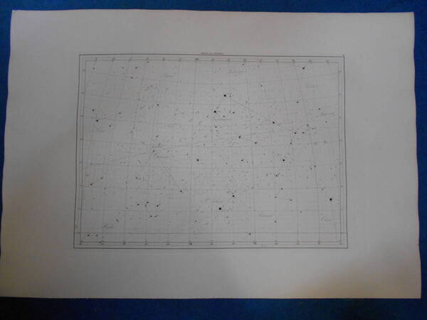 即決1913年『フラマリオン星図11』天球図、天文アンティーク 星図、フランス星座早見盤Astronomy, Star map, Planisphere, Celestial atlas