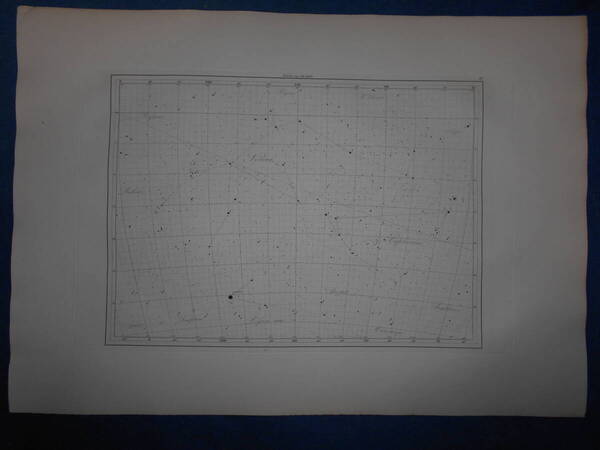 即決1913年『フラマリオン星図17』天球図、天文アンティーク 星図、フランス星座早見盤Astronomy, Star map, Planisphere, Celestial atlas