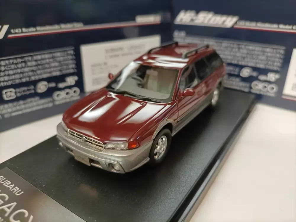 送料無料★ Hi Story 1:43 Subaru Legacy BG5 1996 Red