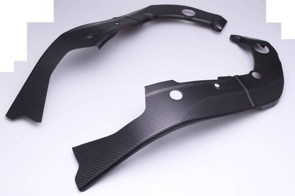 CA-153 YAMAHA YZF-R6 2017-2021 ドライカーボン フレームカバー 左右セット 綾織艶消し 100%carbon