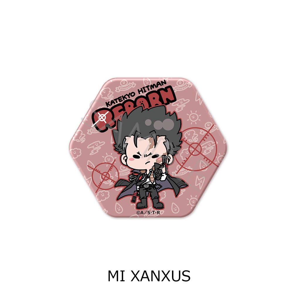 まるかく缶バッジ XANXUS スクアーロ