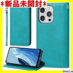 適用 iPhone 16 Pro Max ケース 手帳 カード入れ スタンド 落ち着いた色 レトロ ターコイズ 235