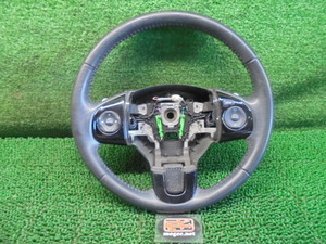 4FK5621 PB2)) ホンダ N-ONE JG1/JG2 中期型 プレミアムツアラー 純正 レザーステアリングホイール スイッチ/パドルシフト付