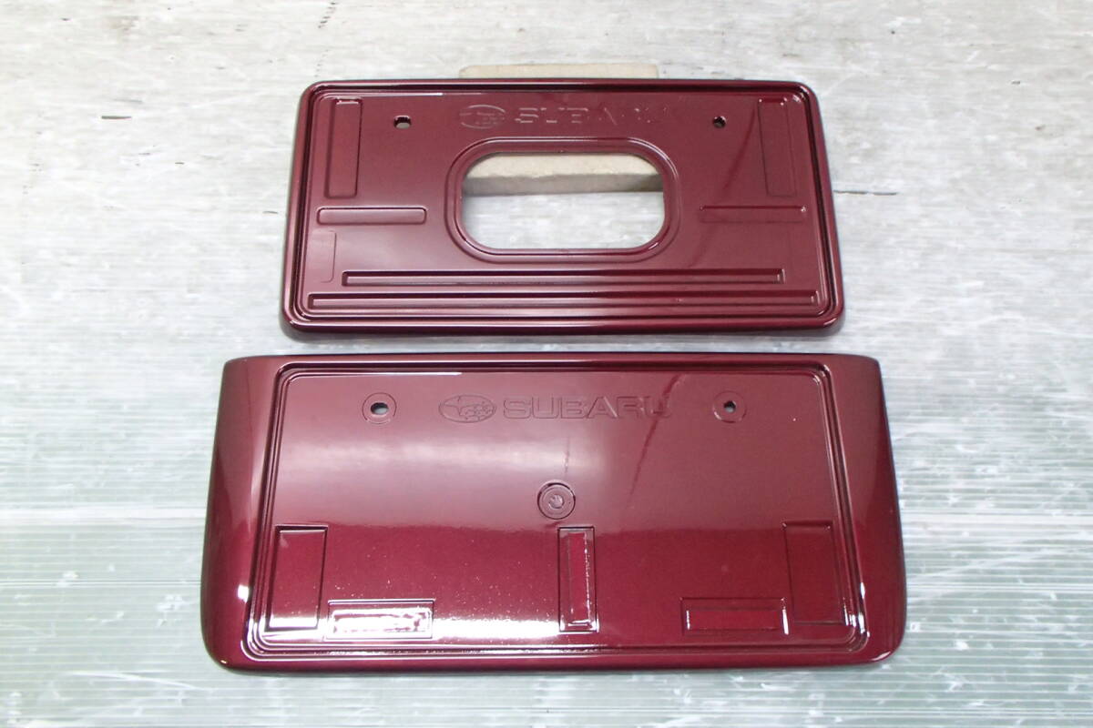 BM/BR 後期 レガシィ B4 ツーリングワゴン 純正 フロント リア ナンバ