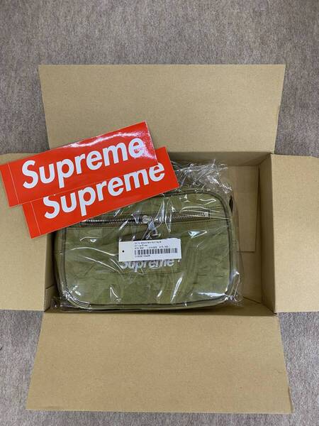 Supreme Fat Tip Jacquard Denim Waist Bag Olive 22SS ウエストバッグ オリーブ 新品未使用品 タグ付き