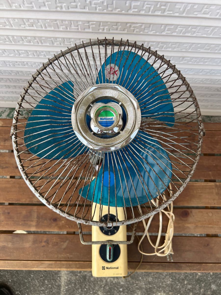 昭和レトロ 壁掛け扇風機 ナショナル
