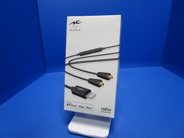ラディウス radius MMCX リケーブル対応 ライトニングプラグ リモコンスイッチ AZC-K100L-M MMCX コネクタ専用