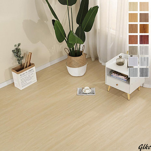 【木目調デザインで、部屋に温かみと自然な雰囲気を演出】 フロアタイル 木目調 置くだけ 剥がして貼るだけ 厚手1.8mm 防水