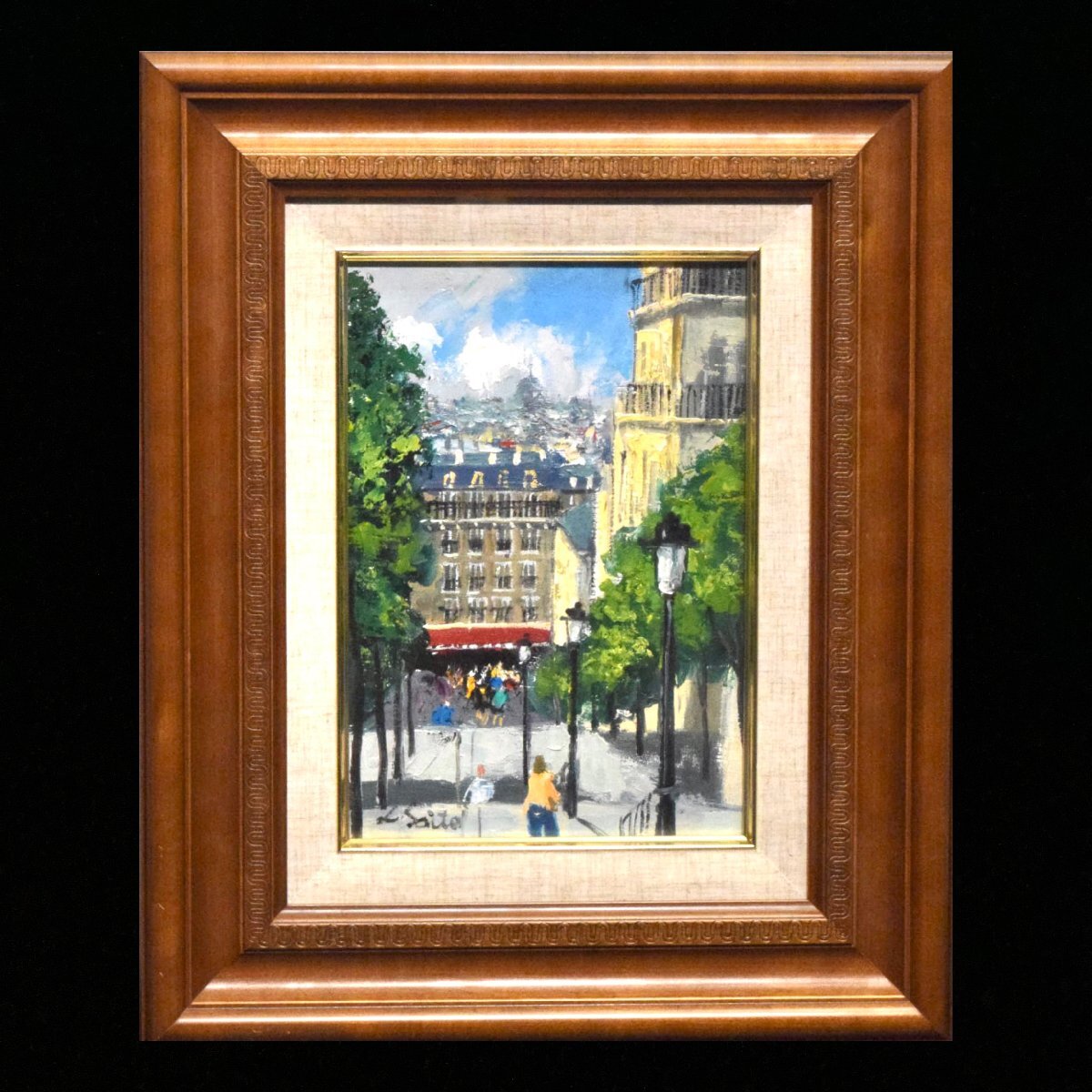 Yahoo!オークション -「油絵 モンマルトル」(絵画) (美術品)の Yahoo!オークション -「油絵 モンマルトル」(絵画) (美術品)の